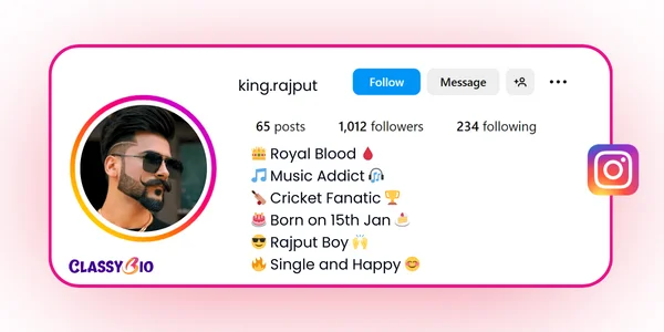 Best Instagram Bio For Rajput Boy