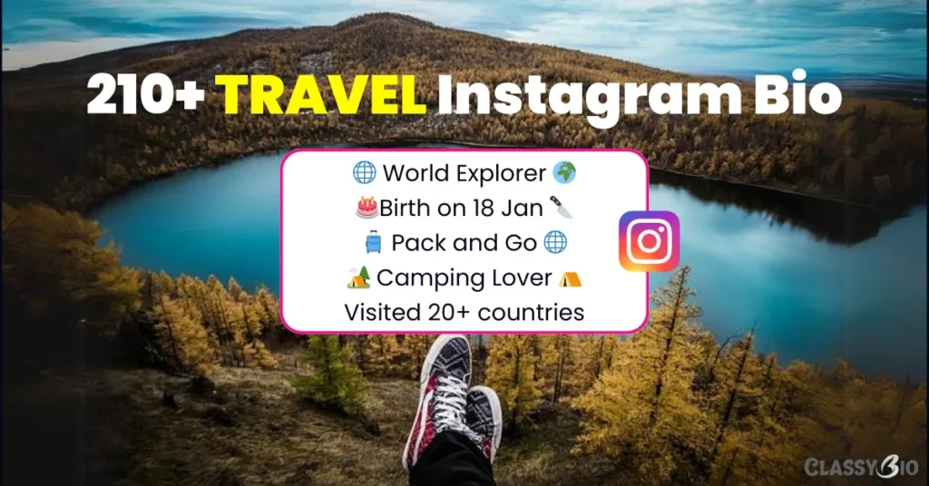 Instagram Bio for Travel Lovers