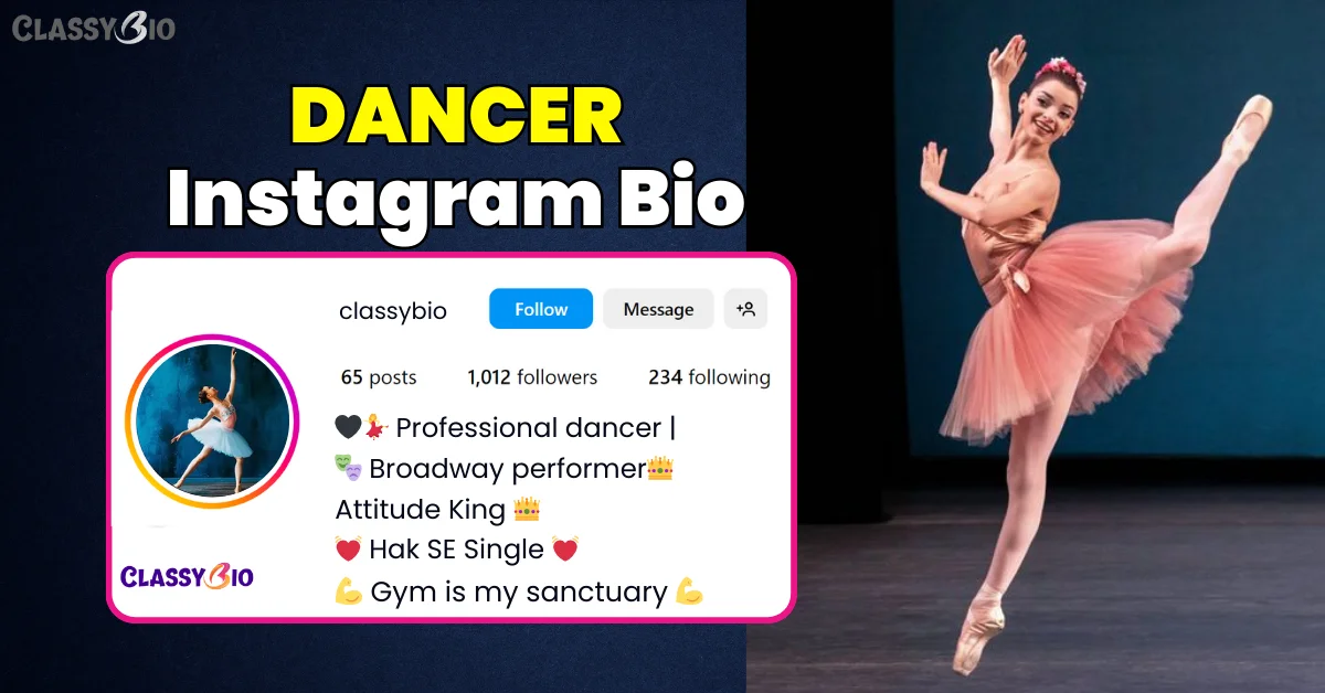 Dance Bio for Instagram