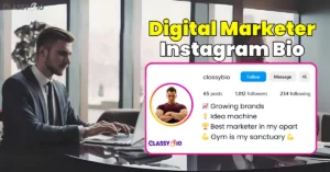 Digital Marketing Bio for Instagram