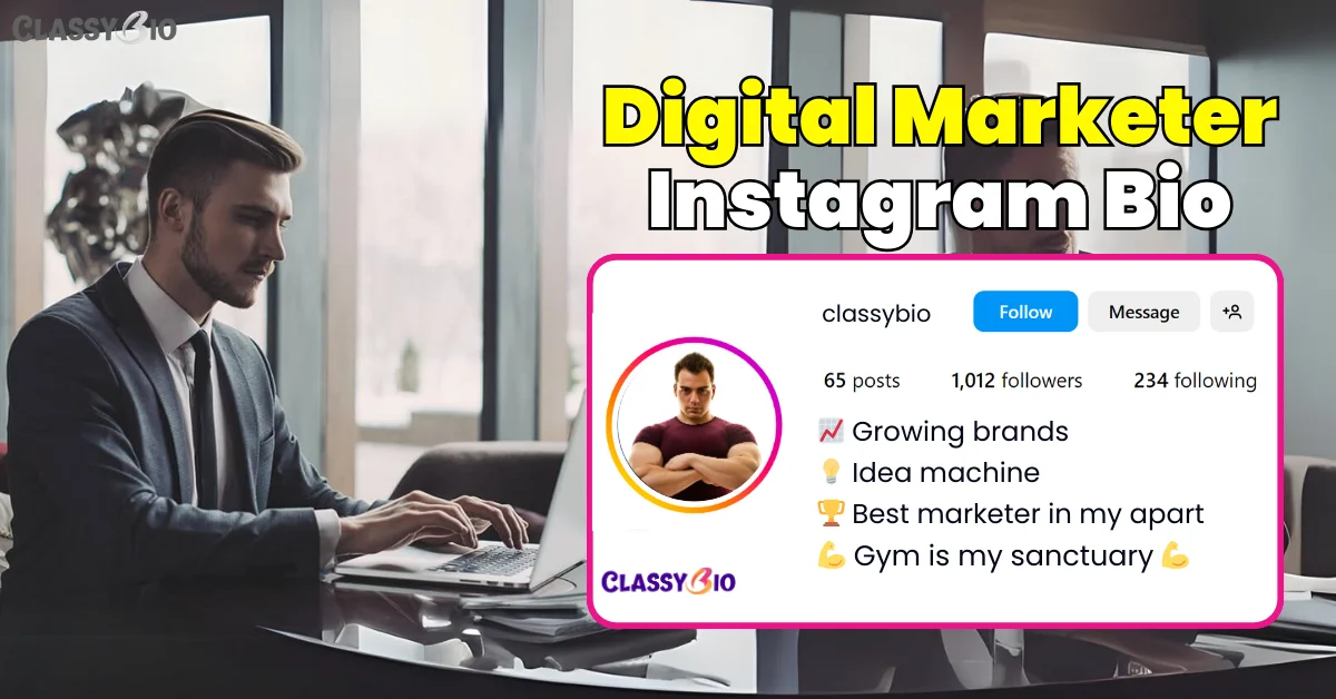 Digital Marketing Bio for Instagram