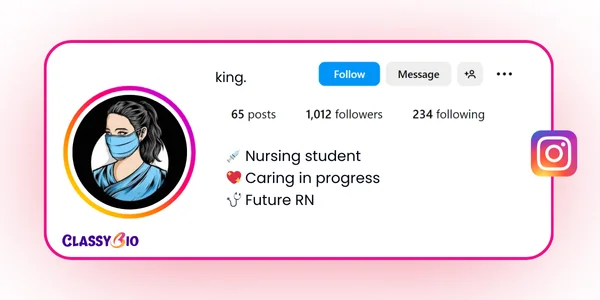 Nursing Medical Student Instagram Bio Ideas