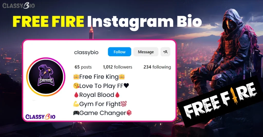 Free Fire Bio for Instagram