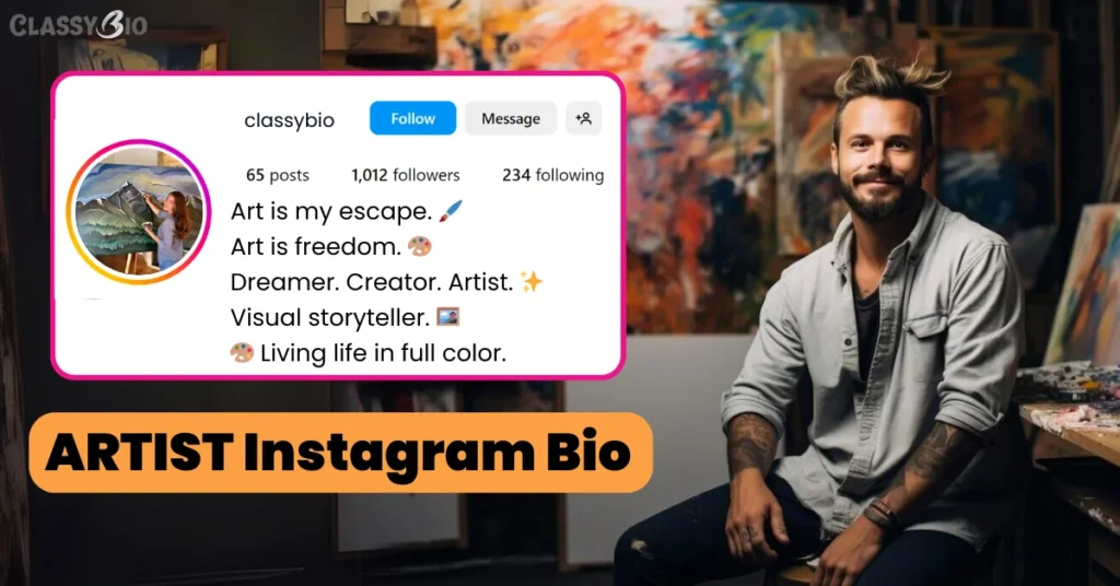 Artist Instagram Bio