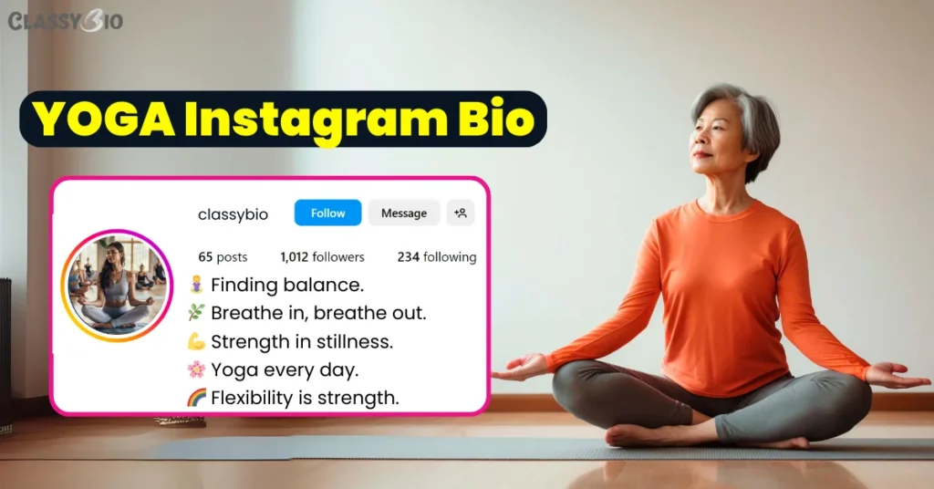 YOGA Bio for Instagram